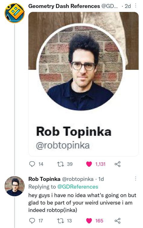 Twitter just had the second coming of RobTop : r/geometrydash .